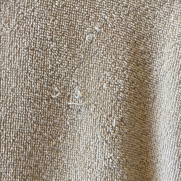 Towel Plush Robe Cream Bathrobe wt Belt Long Sleeve Comfortable Soft 100% Cotton - Picture 10 of 10